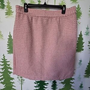 Liz Claiborne Pink Textured Pencil Skirt
